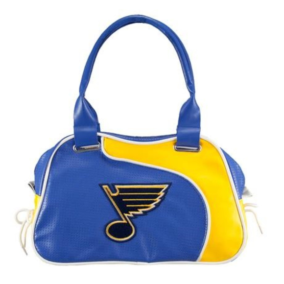 ST LOUIS BLUES PURSE PERFECT BOWLER PURSE HANDBAG NHL NEW - Picture 2 of 2